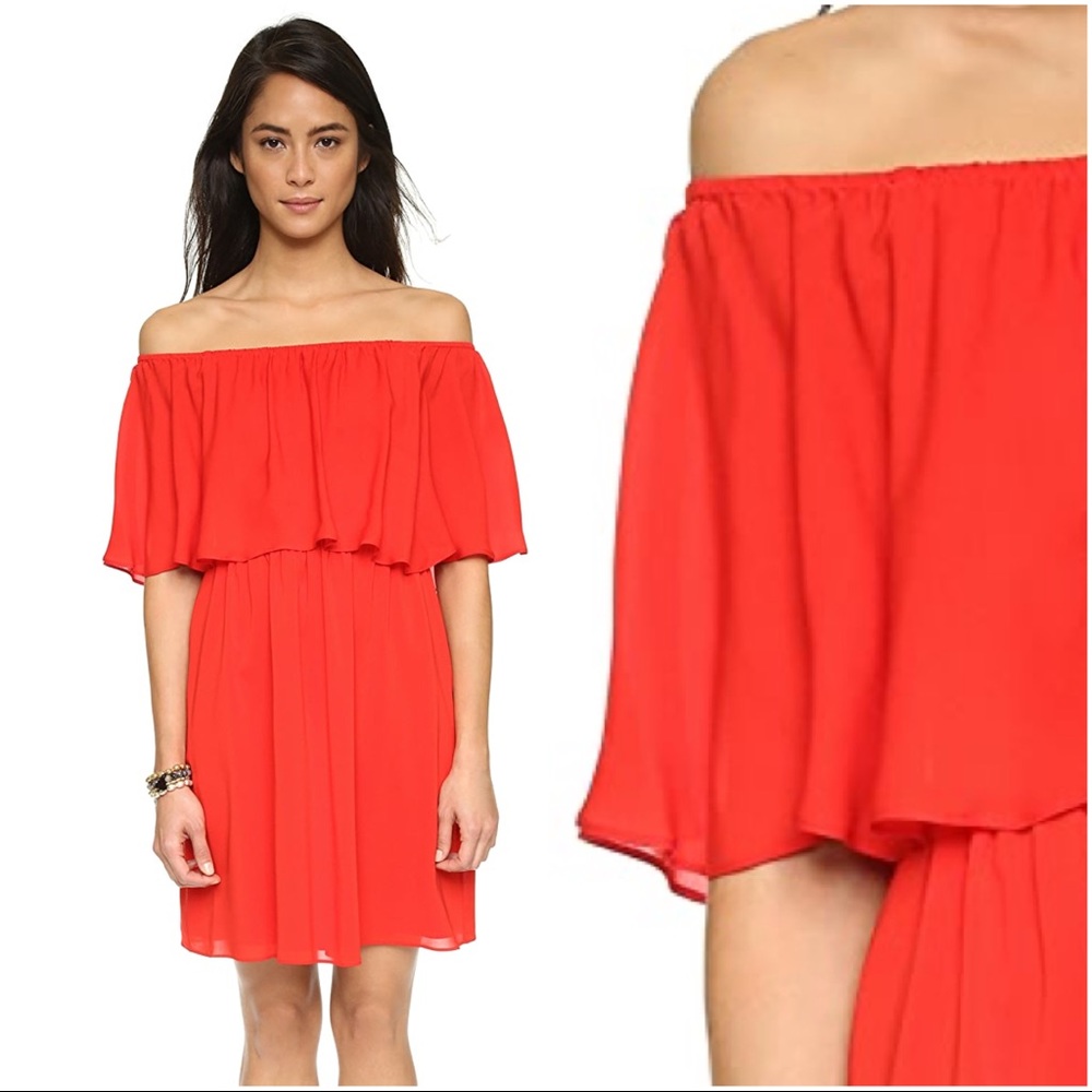 alice + olivia: Shari Off Shoulder Dress 💃🏼 Sz:M - Picture 3 of 8